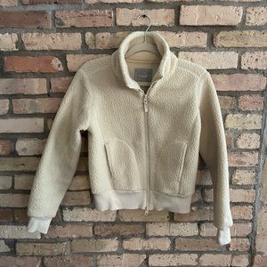 Everlane teddy fleece bomber jacket